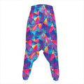 Colorful Geometric Mosaic Print Hammer Pants