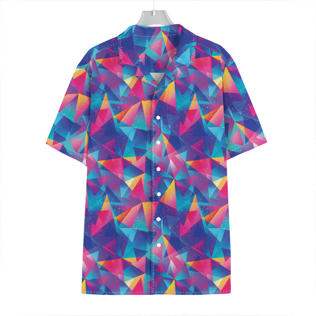 Colorful Geometric Mosaic Print Hawaiian Shirt