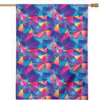 Colorful Geometric Mosaic Print House Flag
