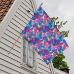 Colorful Geometric Mosaic Print House Flag