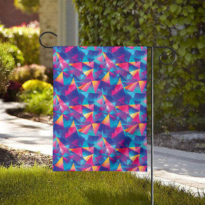 Colorful Geometric Mosaic Print House Flag
