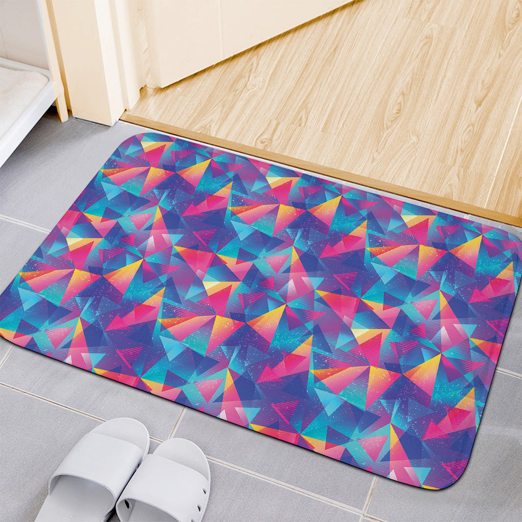 Colorful Geometric Mosaic Print Indoor Door Mat