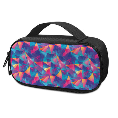 Colorful Geometric Mosaic Print Insulin Cooler Travel Case