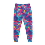 Colorful Geometric Mosaic Print Jogger Pants