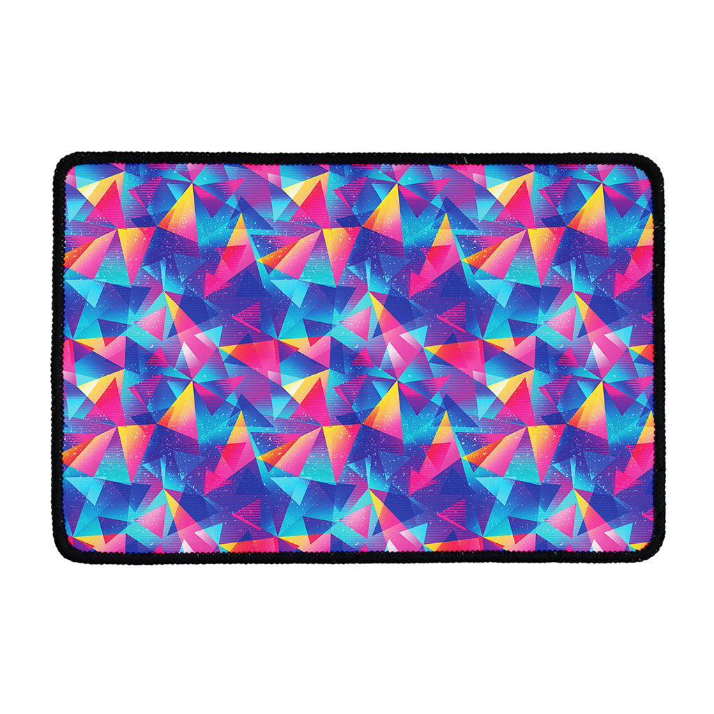 Colorful Geometric Mosaic Print Kitchen Mat