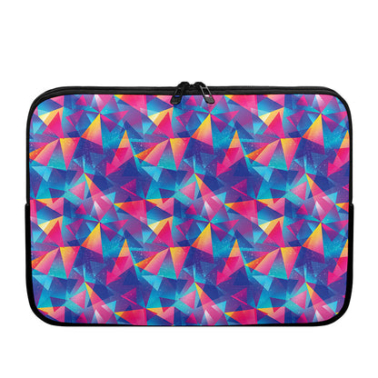 Colorful Geometric Mosaic Print Laptop Sleeve