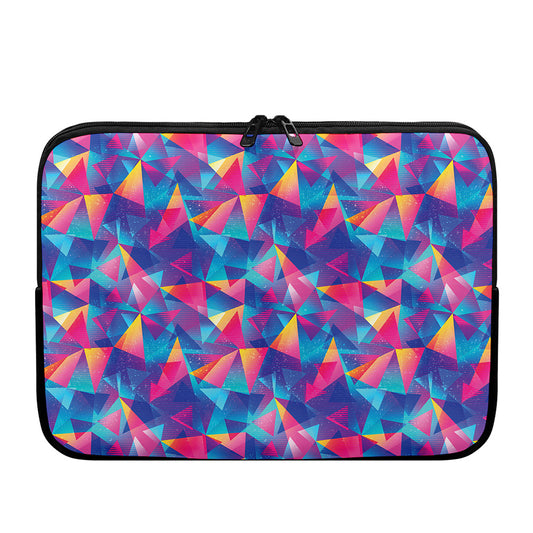 Colorful Geometric Mosaic Print Laptop Sleeve