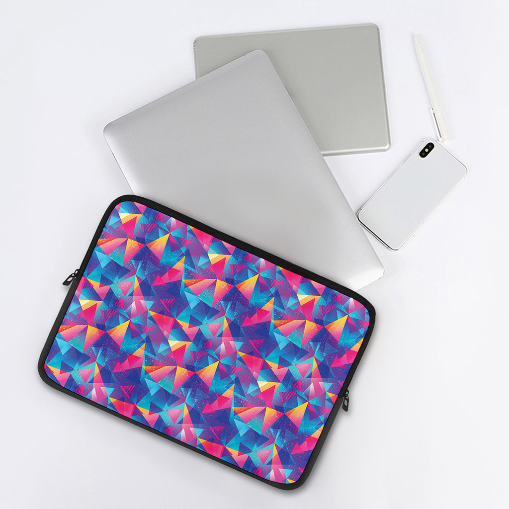 Colorful Geometric Mosaic Print Laptop Sleeve