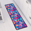 Colorful Geometric Mosaic Print Long Kitchen Mat