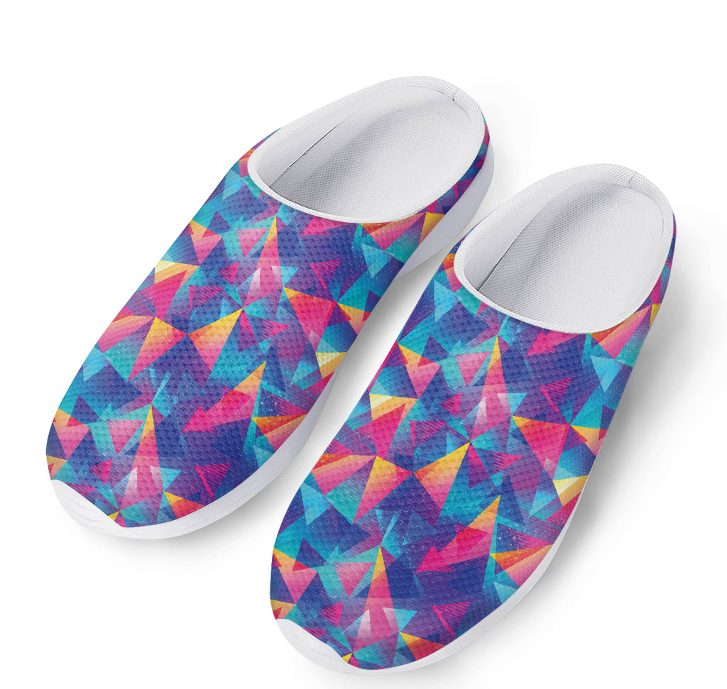 Colorful Geometric Mosaic Print Mesh Casual Shoes