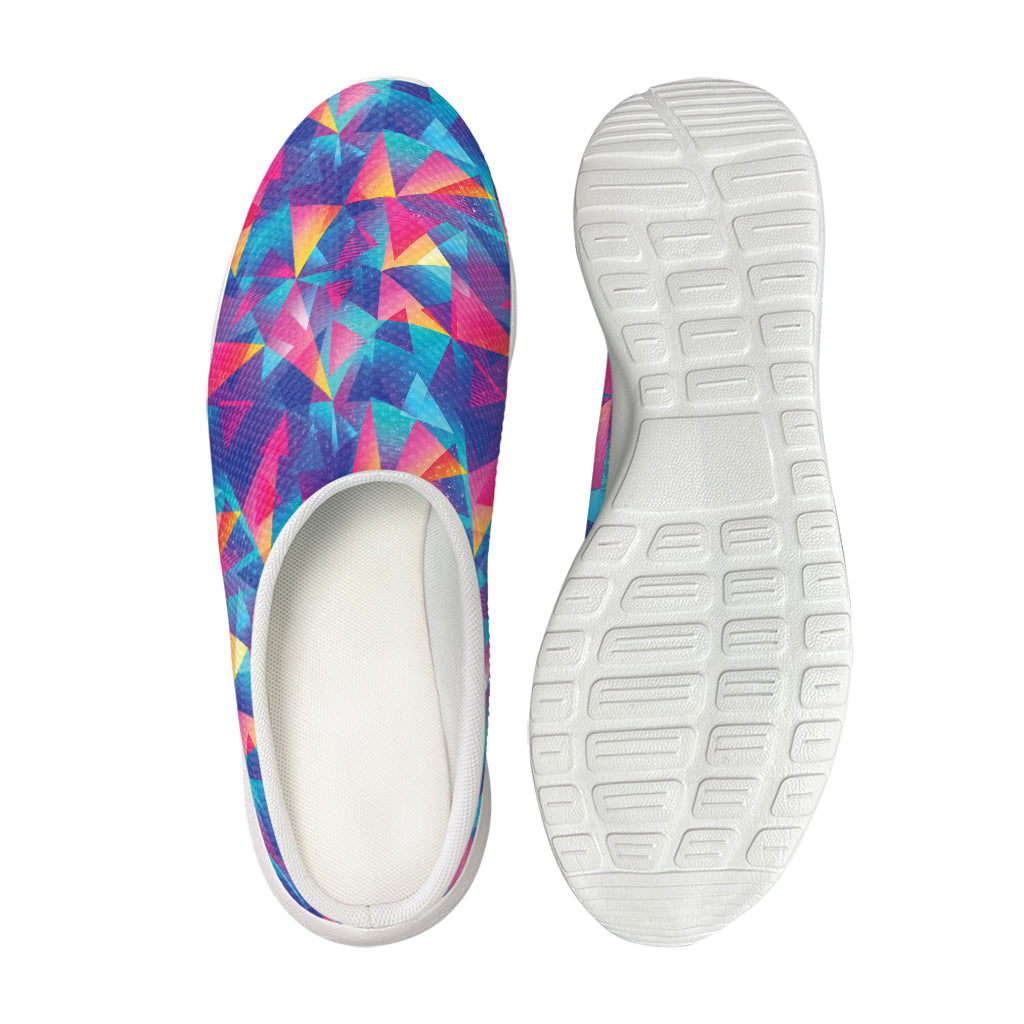 Colorful Geometric Mosaic Print Mesh Casual Shoes