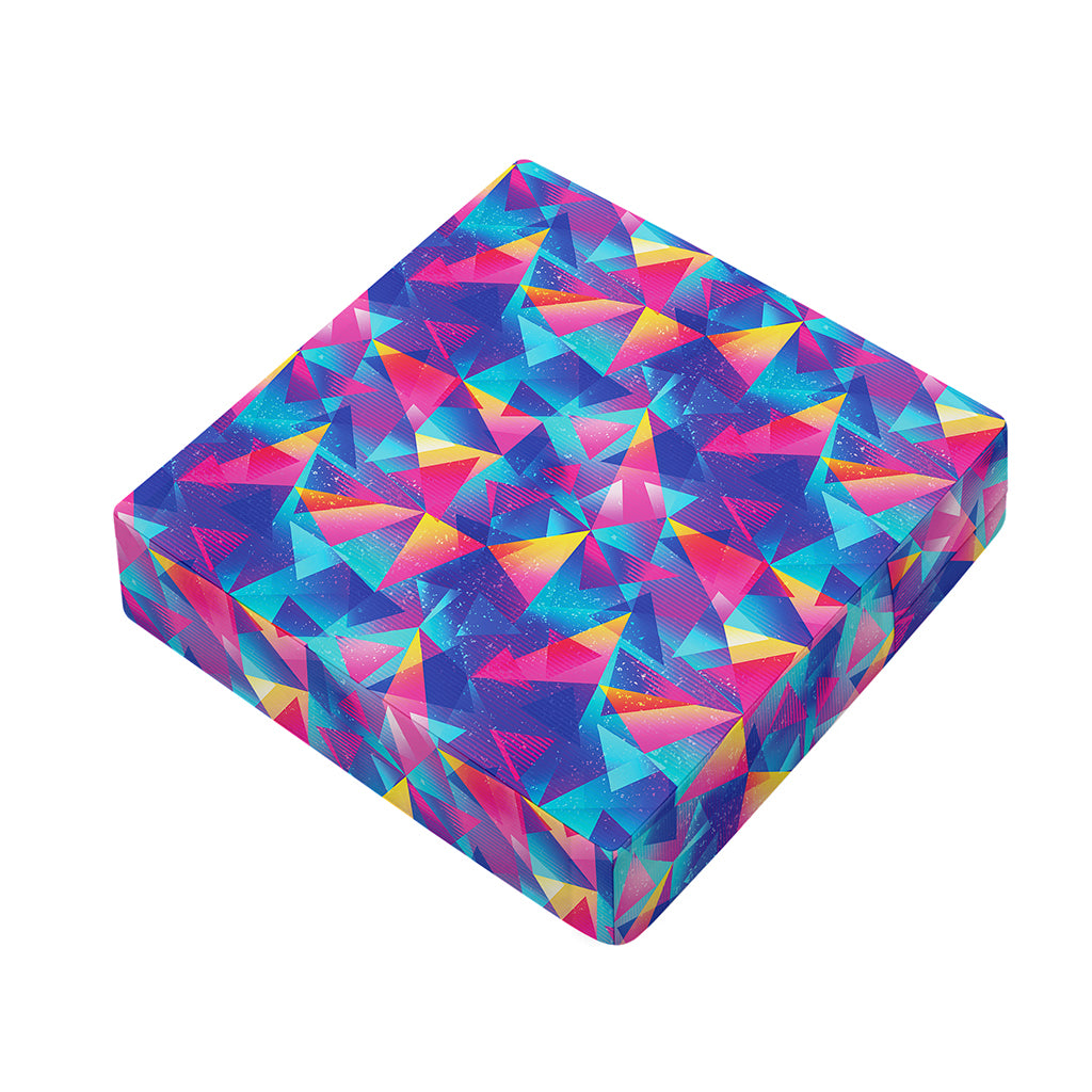 Colorful Geometric Mosaic Print Outdoor Seat Cushion Cover