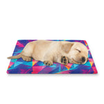 Colorful Geometric Mosaic Print Pet Cooling Mat Cover