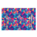 Colorful Geometric Mosaic Print Placemat
