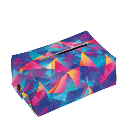 Colorful Geometric Mosaic Print Rectangle Tissue Box Cover