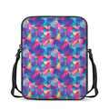 Colorful Geometric Mosaic Print Rectangular Crossbody Bag