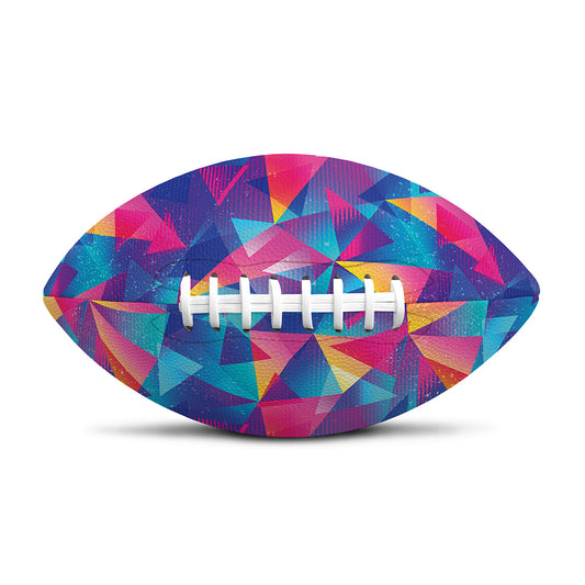 Colorful Geometric Mosaic Print Rugby Ball