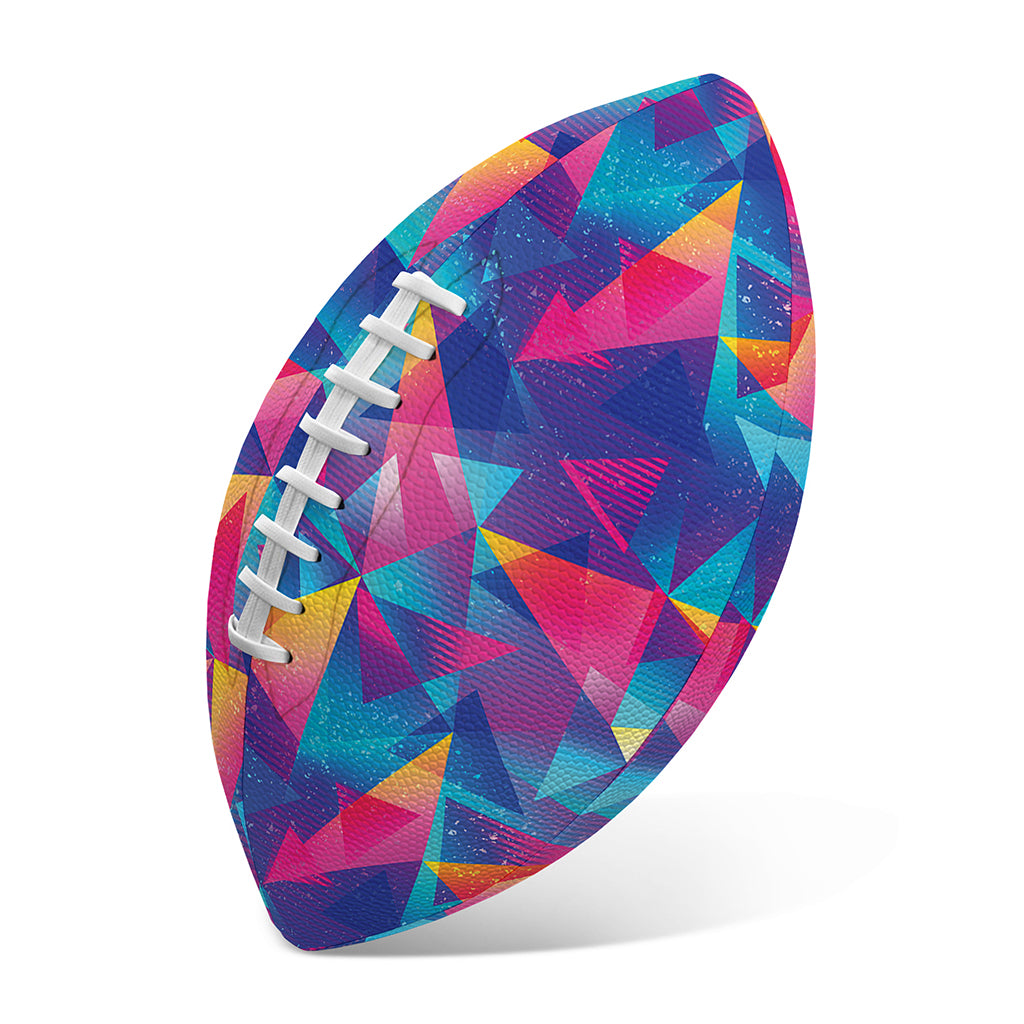 Colorful Geometric Mosaic Print Rugby Ball