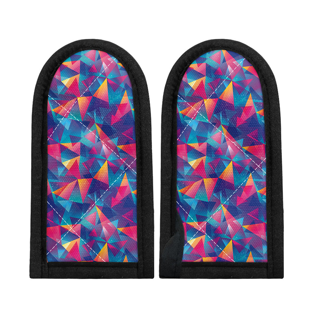 Colorful Geometric Mosaic Print Skillet Handle Cover
