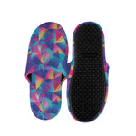 Colorful Geometric Mosaic Print Slippers