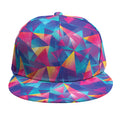 Colorful Geometric Mosaic Print Snapback Cap