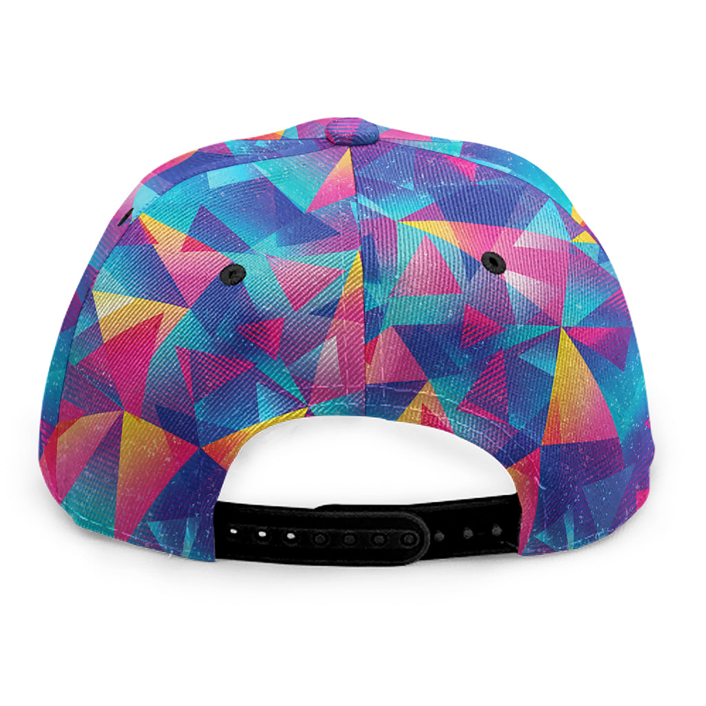 Colorful Geometric Mosaic Print Snapback Cap