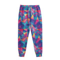 Colorful Geometric Mosaic Print Sweatpants