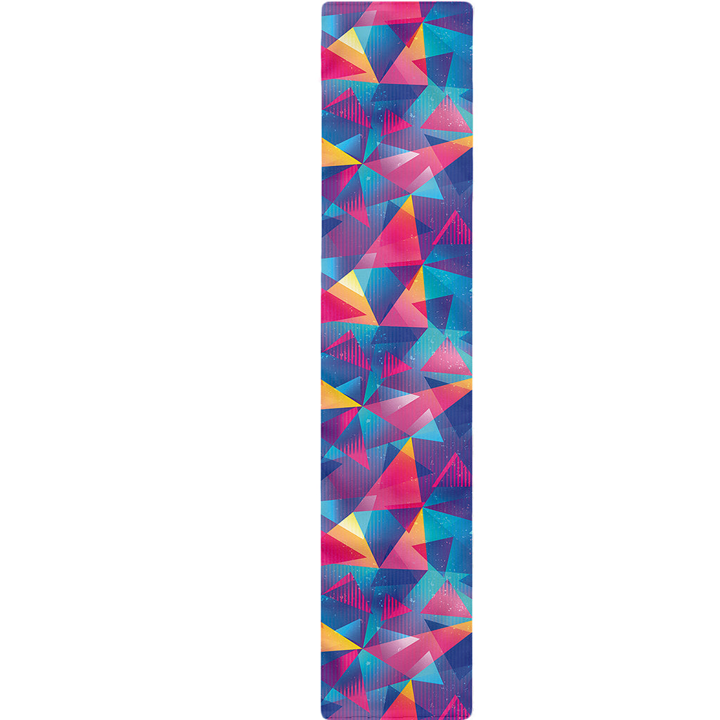 Colorful Geometric Mosaic Print Table Runner