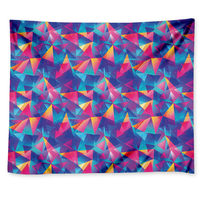 Colorful Geometric Mosaic Print Tapestry