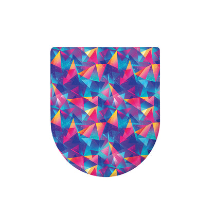 Colorful Geometric Mosaic Print Toilet Lid Cover