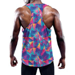 Colorful Geometric Mosaic Print Training Tank Top