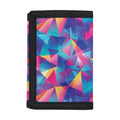 Colorful Geometric Mosaic Print Trifold Wallet