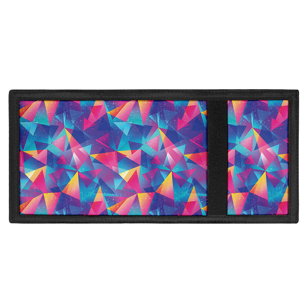 Colorful Geometric Mosaic Print Trifold Wallet