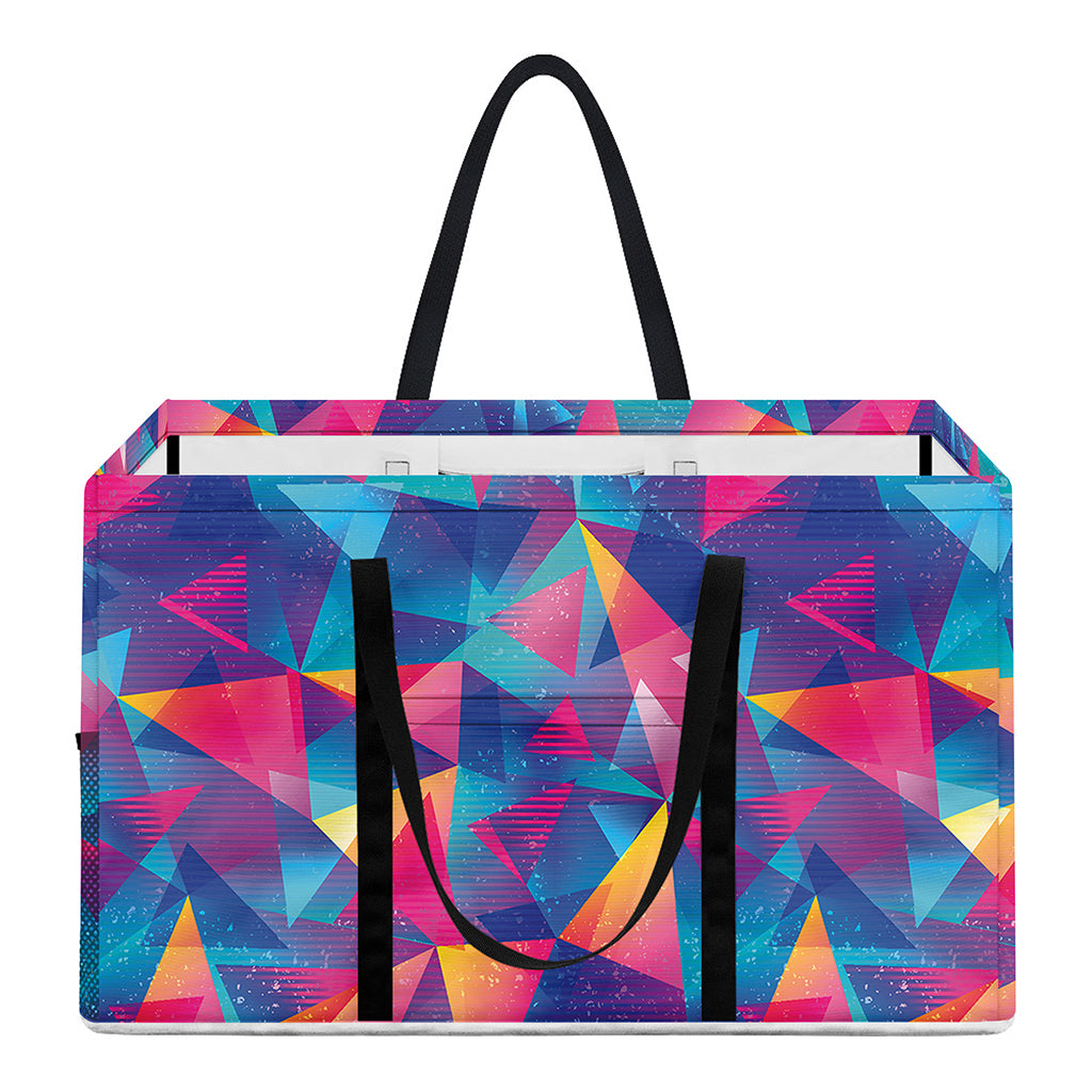 Colorful Geometric Mosaic Print Utility Tote Bag