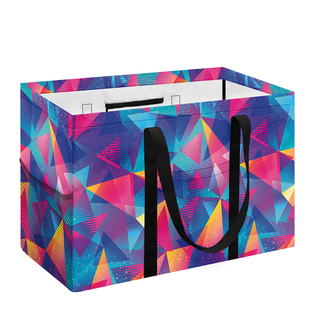 Colorful Geometric Mosaic Print Utility Tote Bag