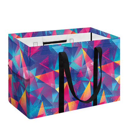 Colorful Geometric Mosaic Print Utility Tote Bag