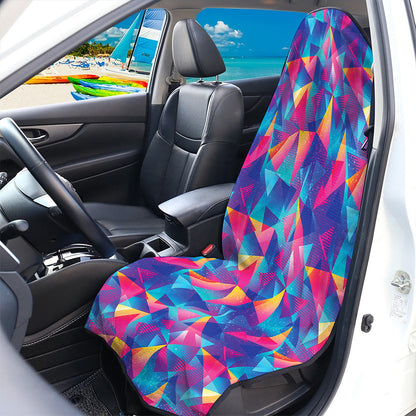 Colorful Geometric Mosaic Print Waterproof Car Seat Cover