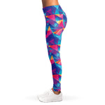 Colorful Geometric Mosaic Print Women's Leggings