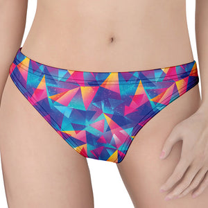 Colorful Geometric Mosaic Print Women's Thong