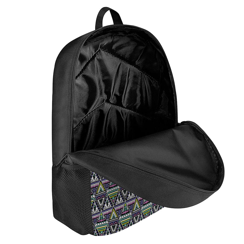 Colorful Geometric Native Navajo Print 17 Inch Backpack