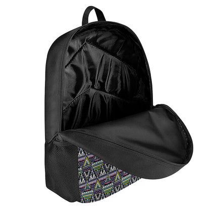 Colorful Geometric Native Navajo Print 17 Inch Backpack