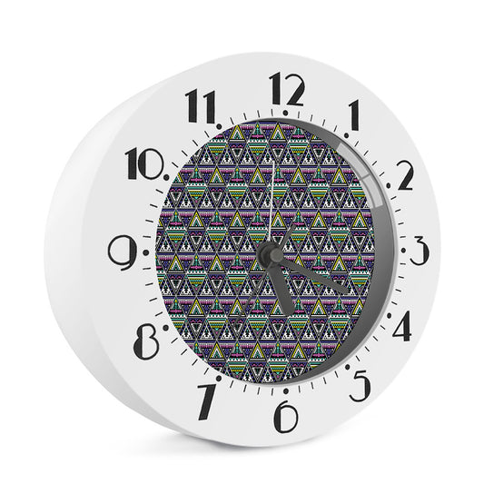 Colorful Geometric Native Navajo Print Alarm Clock