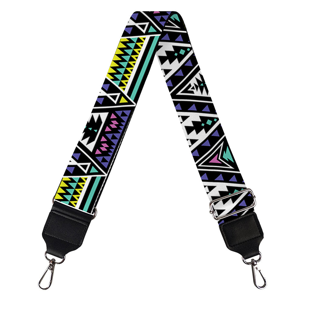 Colorful Geometric Native Navajo Print Bag Strap