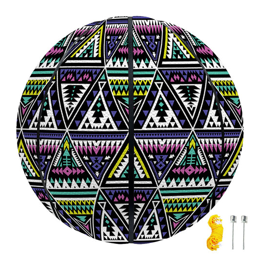 Colorful Geometric Native Navajo Print Basketball