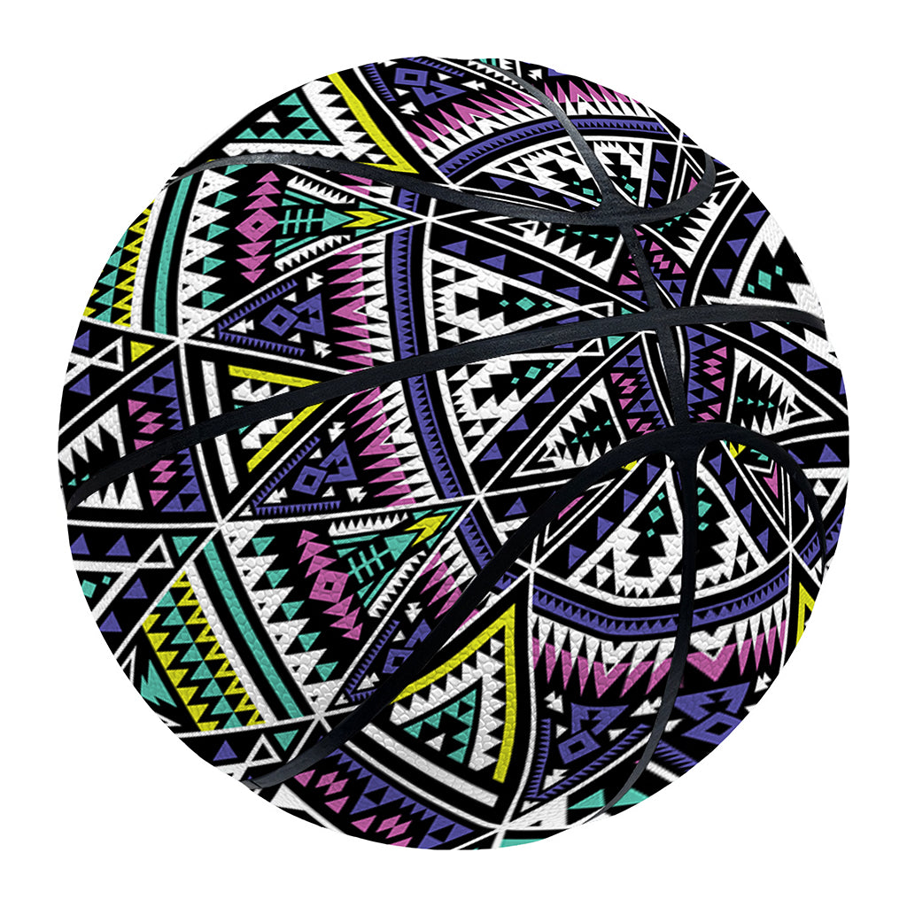 Colorful Geometric Native Navajo Print Basketball
