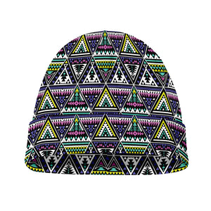 Colorful Geometric Native Navajo Print Beanie