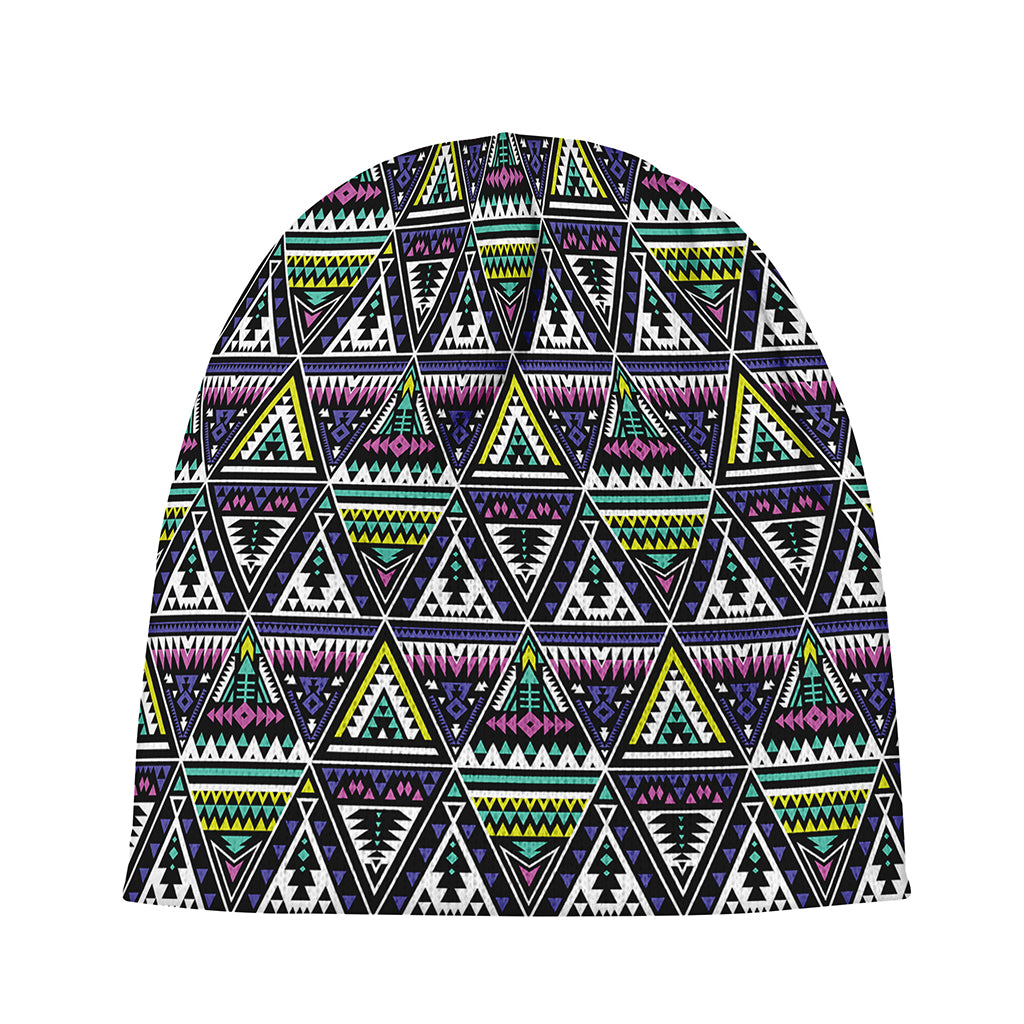 Colorful Geometric Native Navajo Print Beanie