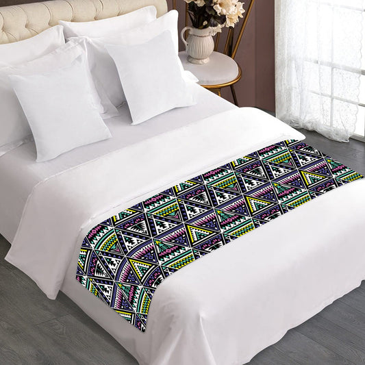 Colorful Geometric Native Navajo Print Bed Runner