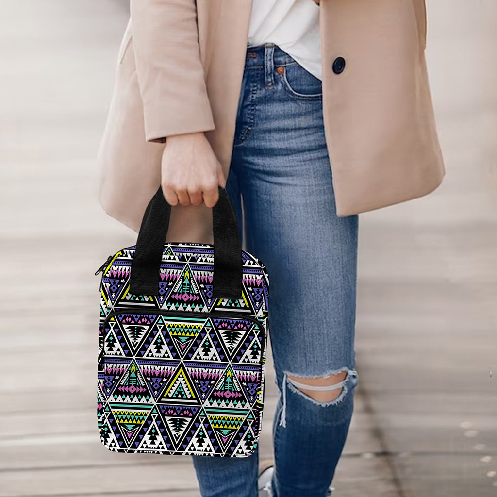 Colorful Geometric Native Navajo Print Bible Tote Bag