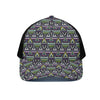 Colorful Geometric Native Navajo Print Black Mesh Trucker Cap